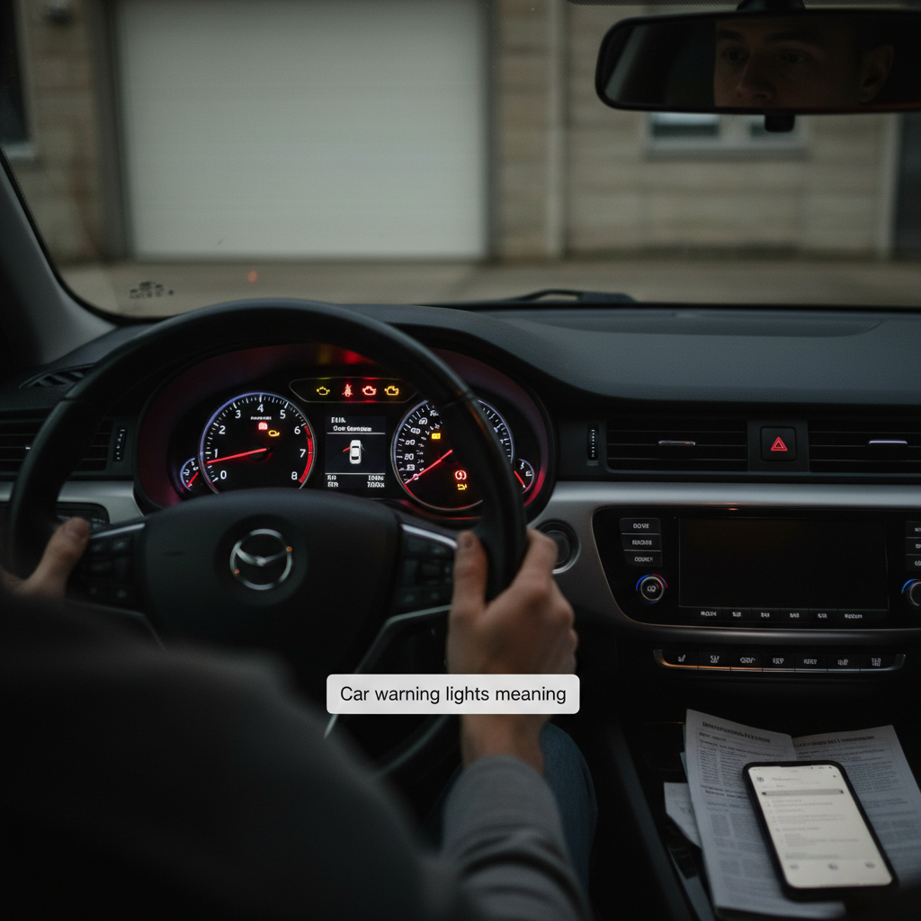 Realistische foto passend bij Waarschuwingslampjes auto: wat betekenen ze en hoe reageer je? voor we